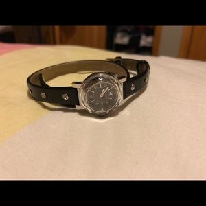 Double wrap Swarovski watch